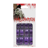 Uñas con Telarañas Moradas - Complementos Disfraces Halloween