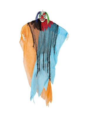Muñeco Colgante Payaso Naranaja y Azul