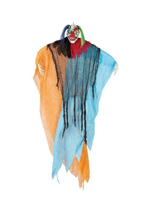 Muñeco Colgante Payaso Naranaja y Azul