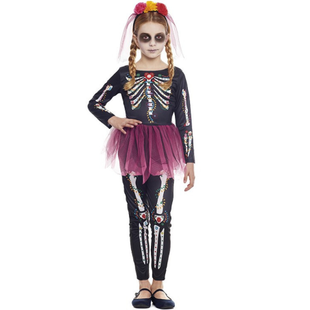 Disfraz de Catrina Tutu Infantil