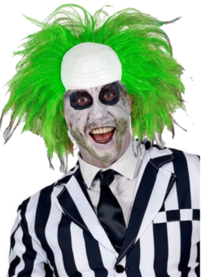 Peluca de Bitelchus Verde - Complementos Halloween Beetlejuice