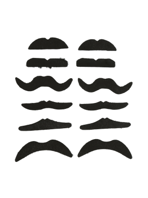 Moustache Gentleman Bouclés