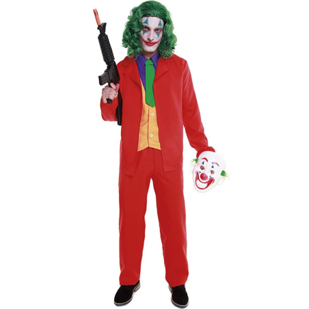 Disfraz de Joker Rojo para Hombre - Disfraces Halloween Payasos