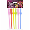Pajitas Pene Colores - Biberones y Pajitas para Despedidas
