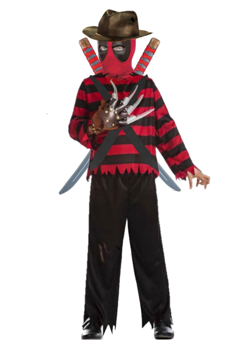 Disfraz de Freddy Pool Niño - Disfraces Freddy Krueger y DeadPool