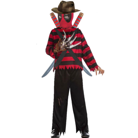 Disfraz de Freddy Pool Niño - Disfraces Freddy Krueger y DeadPool