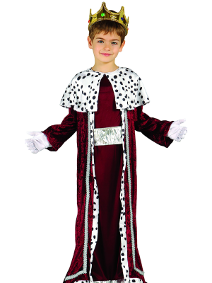 Vestit com un Rei Mag Granat de Plata Nen