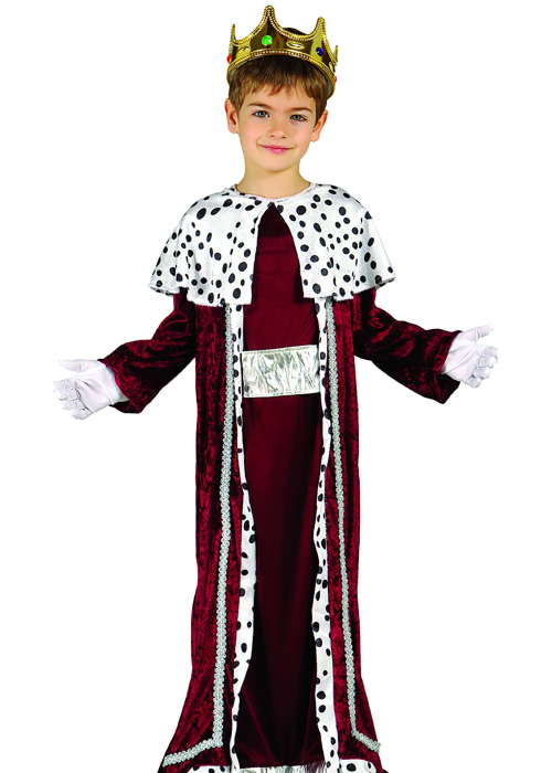 Vestit com un Rei Mag Granat de Plata Nen
