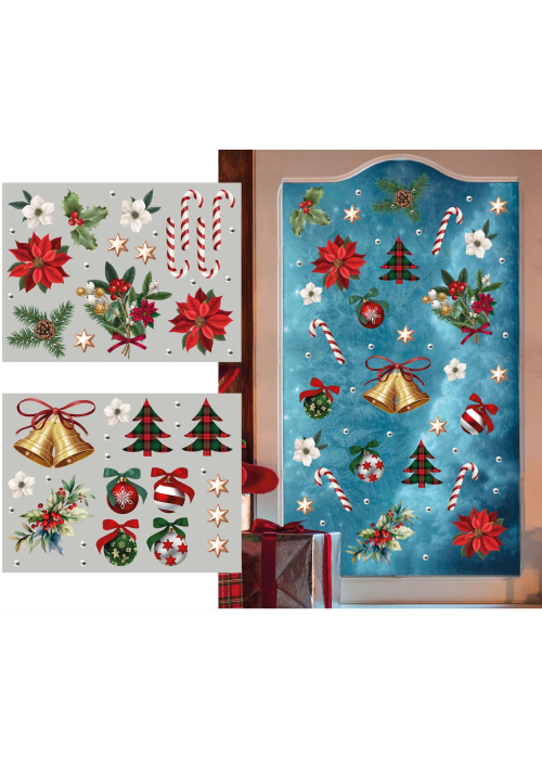 Pegatinas Vinilo de Decoración Navideña - Decoración Navidad
