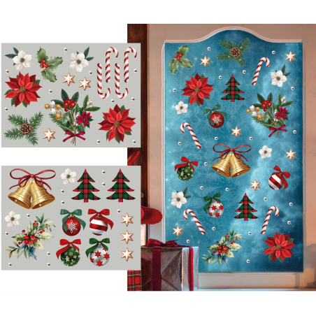 Pegatinas Vinilo de Decoración Navideña - Decoración Navidad