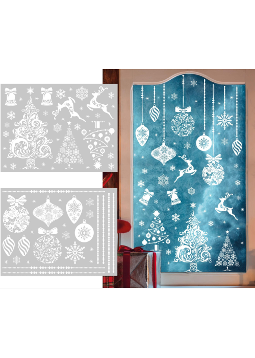 Pegatinas Vinilo de Navidad Nevada - Decoración Navideña