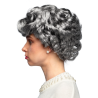 Peluca de Abuela Gris con Ondas - Complementos para Disfraces