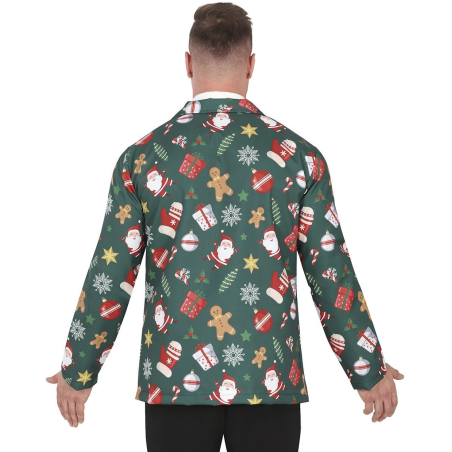 Chaqueta Verde Navideña - Complementos Disfraces Navidad