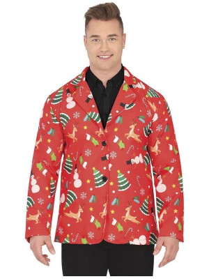 Chaqueta Roja Navideña - Complementos Disfraces Navidad