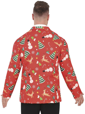 Chaqueta Roja Navideña - Complementos Disfraces Navidad