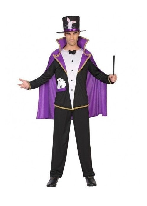 Disfraz de Mago Chistera Morado