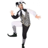 Disfraz de Arlequin Granate