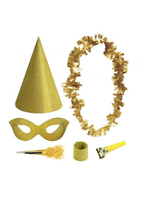 Bolsa Cotillon Dorado - Decoración Navidad