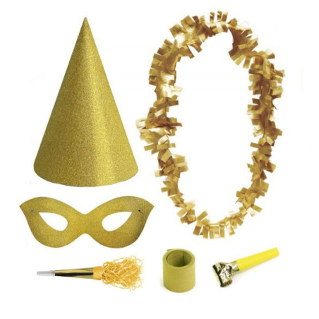 Bolsa Cotillon Dorado - Decoración Navidad