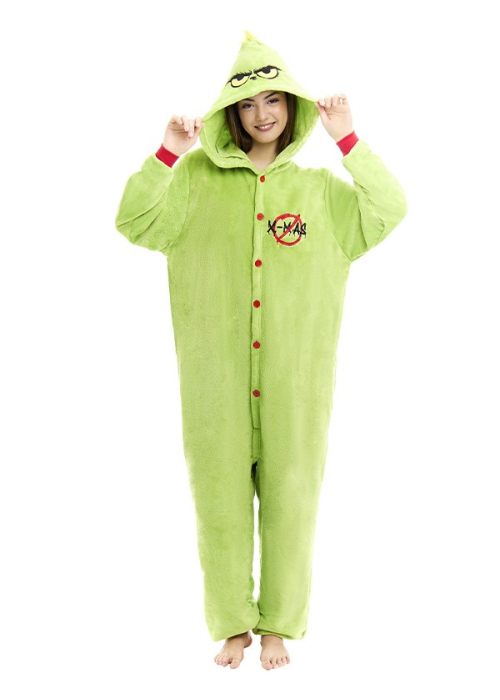 Disfraz Pijama de El Grinch para Adulto