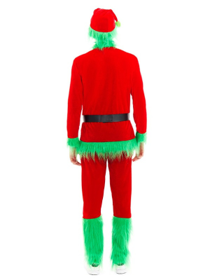 Disfraz de El Grinch con pelo para Hombre - Disfraces Navidad