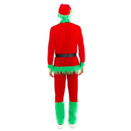 Disfraz de El Grinch con pelo para Hombre - Disfraces Navidad
