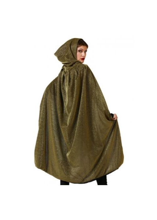 Capa Negra Con Capucha 140cm