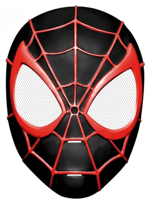 Mascara Spiderman Miles Morales Infantil - Complementos Disfraces Superheroes