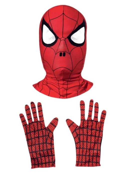 Guantes y Mascara de Spiderman Infantil - Complementos Superheroes