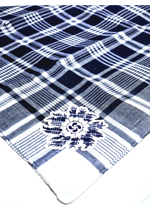 Pañuelo de Eguzkilore Grande cuadros azul