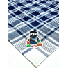 Pañuelo de Olentzero pequeño cuadros azul