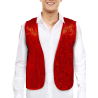 Chaleco de Lentejuelas Rojo - Complementos Disfraces Navidad