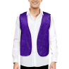 Chaleco de Lentejuelas Morado - Complementos Disfraces Navidad