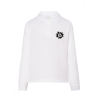 Polo blanco infantil Eguzkilore Negro manga larga