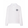 Polo blanco infantil Eguzkilore de Cuadros manga larga