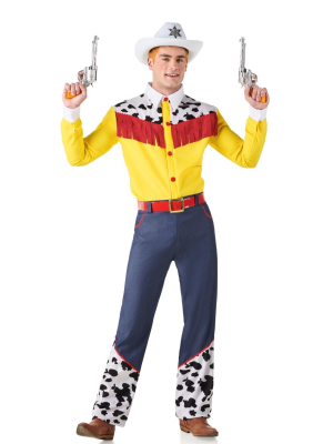 Disfraz de Vaquero Vaca Amarillo para Adulto