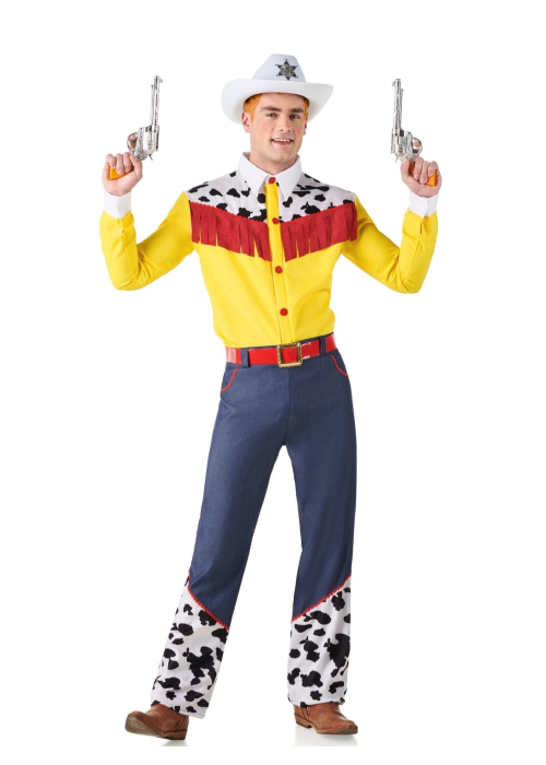Disfraz de Vaquero Vaca Amarillo para Adulto