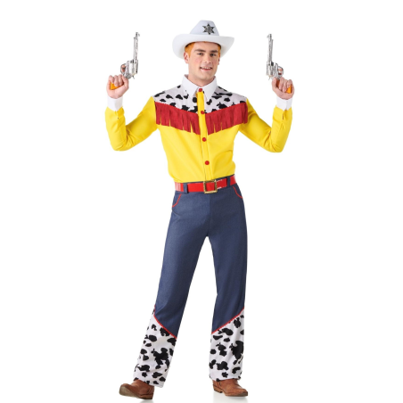 Disfraz de Vaquero Vaca Amarillo para Adulto