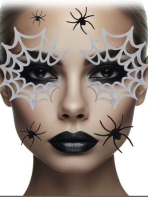 Pegatinas de Araña para Cara - Complementos Disfraces Halloween