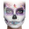 Pegatinas Piedras Catrina para Cara - Complementos Disfraces Halloween