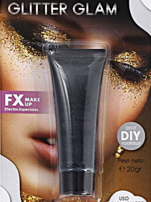 Gel con Brillantina Negra - Maquillaje para Disfraces