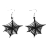 Pendientes de Telarañas Negra - Complementos Disfraces Halloween