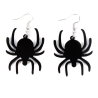Pendientes de Araña Negra - Complementos Disfraces Halloween