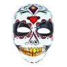 Mascara Catrina Corazon - Mascaras Esqueletos y Calaveras