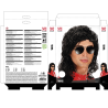 Peluca Michael Jackson Rey del Pop - Complementos Cantantes