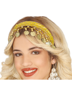 Diadema de Monedas Amarilla