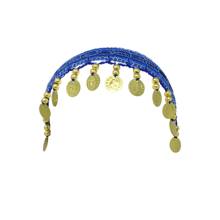 Diadema de Monedas Azul
