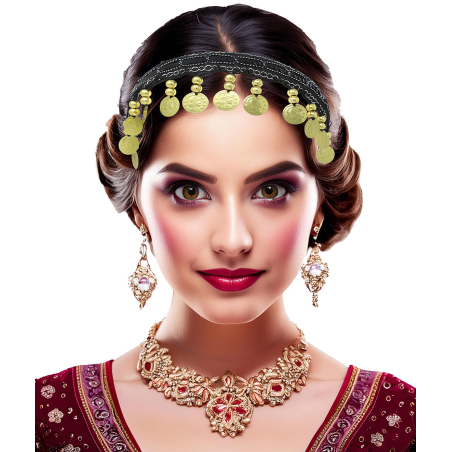 Diadema de Monedas Negra