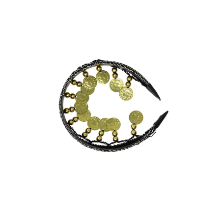 Diadema de Monedas Negra