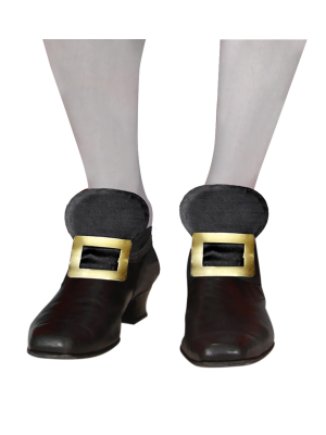 Cubrezapatos de Hebilla Dorada - Complementos Disfraces Zapatos